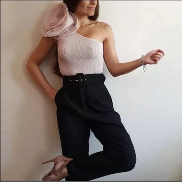Bloggers fav Zara black high waisted pants - Picture 4 of 12